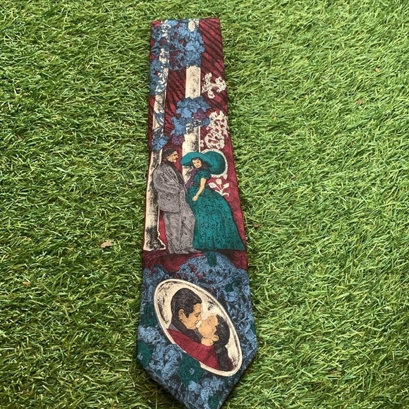 Vintage 1992 Gone With The Wind Men’s Necktie Tie Excellent Condition - Picture 1 of 10